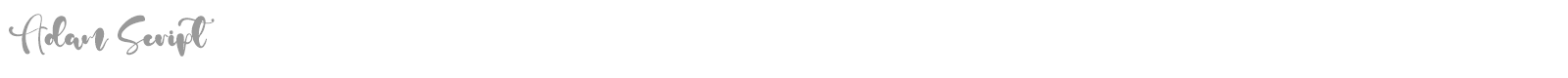 Adam Script font preview